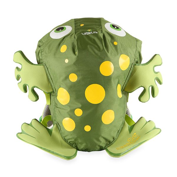 batoh LittleLife Animal Animal Swim Paks green frog  - LittleLife Animal Kids green frog 10 L