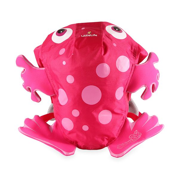 batoh LittleLife Animal Animal Swim Paks pink frog  - LittleLife Animal Kids pink frog 10 L