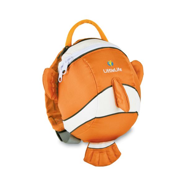 batoh LittleLife Daypack Animal Clownfish - Littlelife Clownfish Toddler Backpack with Rein