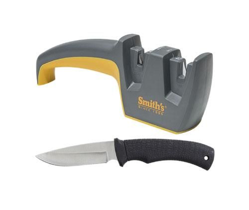 brúska na nože Smith's Edge Pro Pull-Thru Knife Sharpener (50732) with knive