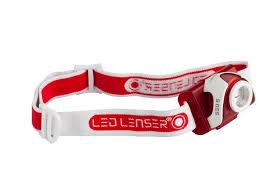 Čelovka LedLenser SEO5 s Focus optikou - červená
