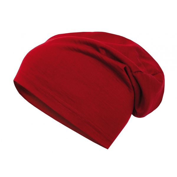 čiapka HUSKY Merhat červená - Elastická merino čiapka - UNI veľkosť