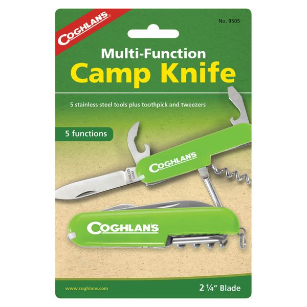 Coghlans Camp Knife Multi-Function 5 Functions