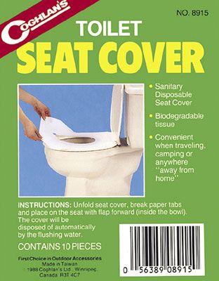 Coghlans WC pokrytie sedátka 10 ks - Coghlan's Toilet Seat Covers