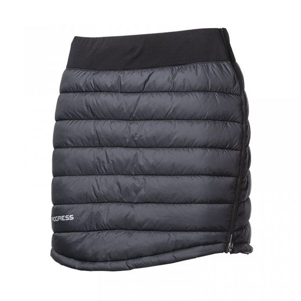 Dámska zimná zateplená sukňa PROGRESS INGE čierna s výplňou 3M™ Thinsulate™