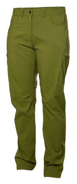 Dámske ľahké slim fit nohavice Warmpeace Crystal Lady calla green z materiálu Smile Skin Stretch
