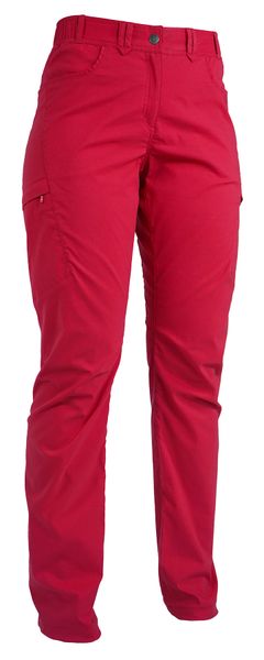Dámske ľahké slim fit nohavice Warmpeace Crystal Lady rose red z materiálu Smile Skin Stretch