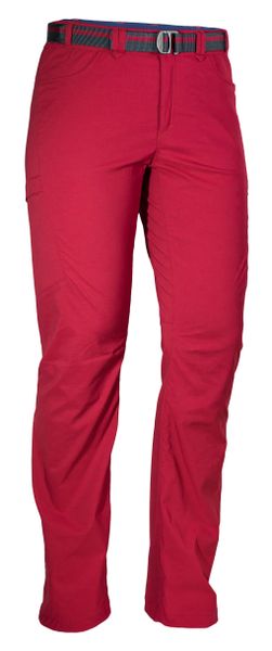 Dámske ľahké slim fit nohavice z materiálu Smile Skin Stretch WARMPEACE COMET LADY rose red