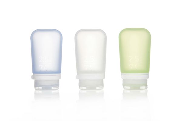 dávkovač HUMANGEAR GOTOOB 3 x 74 ml BPA-free transparent/zelený/modrý