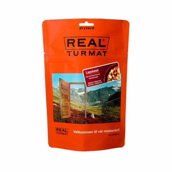 dehydrovaná strava Real Turmat Chili con Carne 133g - dehydrovaná strava Real Turmat Hovädzie mäso s fazuľou a ryžou (bez laktózy)
