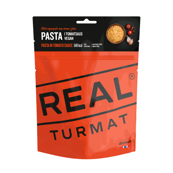 dehydrovaná strava REAL TURMAT Pasta in Tomato Sauce - vegan