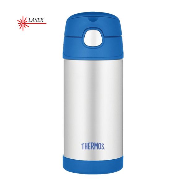 Detská termoska so slamkou THERMOS FUNtainer modrá 335ml