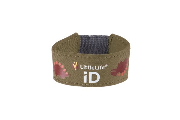 Detský identifikačný náramok LittleLife Safety ID Strap dino