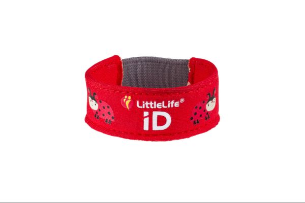 Detský identifikačný náramok LittleLife Safety ID Strap Lienka - LittleLife Safety ID Strap Ladybird