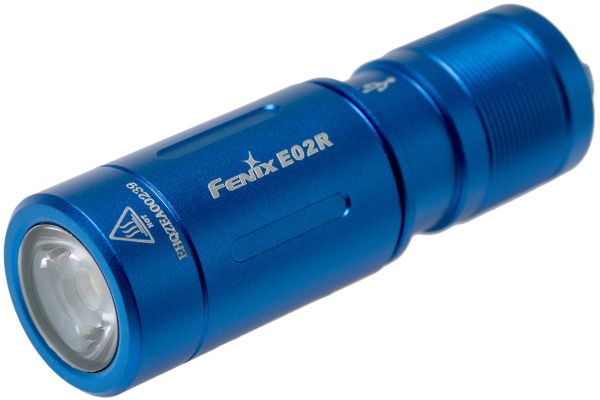Fenix E02R blue - miniatúrna nabíjateľná baterka 200 Lm 49 m