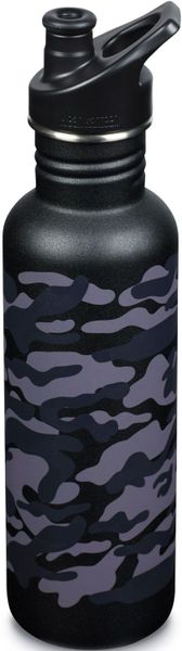 fľaša Klean Kanteen Classic Sports Cap 0.8 L nerezová black camo - Klean Kanteen® Classic Sports Cap 800 ml