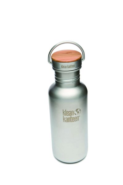 fľaša Klean Kanteen Reflect matný nerez 0.532 L - Klean Kanteen Reflect w/Bamboo Cap brushed stainless 532 ml
