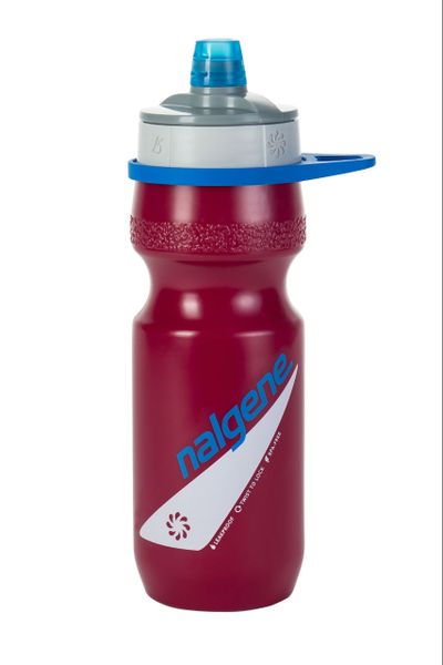 fľaša Nalgene Draft Bottle 0.65 L berry - Nalgene® Draft natural bottle with gray cap