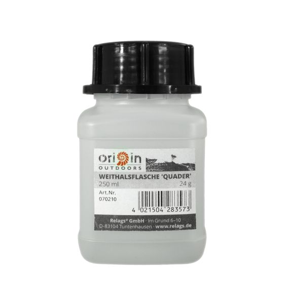 fľaša Origin Outdoors Quader 250 ml hrdlo Ø 50 mm - hranatá fľaša so širokým hrdlom