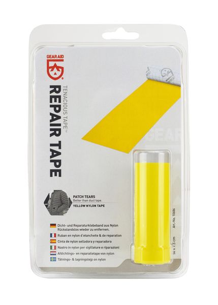 Gear Aid Tenacious Tape Repair Tape Nylon yellow -  50 cm x 7.6 cm samolepiaca záplata na Nylon - Sealing and Repair Tape Nylon žltá