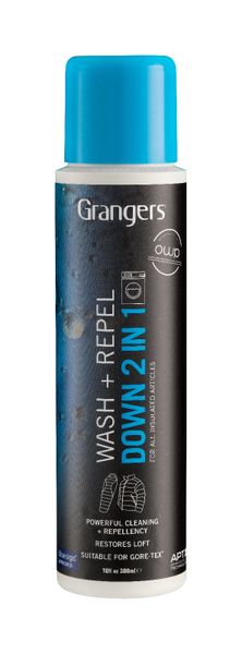 GRANGERS Wash + Repel Down 2in1 300 ml - Granger's Wash+Repel Down 2 in 1 impregnácia a čistenie na páperové oblečenie