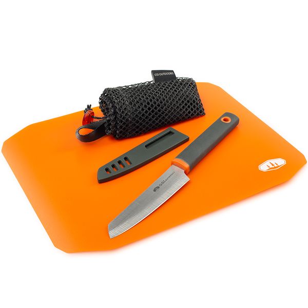 riad GSI Outdoors Rollup Cutting Board Knife Set