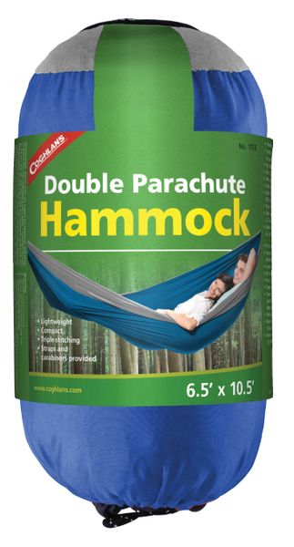 hamaka COGHLANS Double Parachute Hammock blue - hojdacia sieť Coghlan´s Parachute Hammock Double Blue do 149 kg