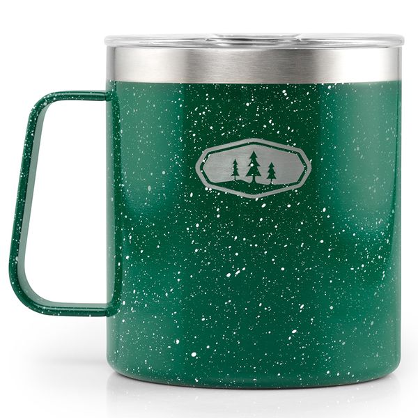 hrnček GSI Outdoors Glacier Stainless Camp Cup 444 ml green speckle