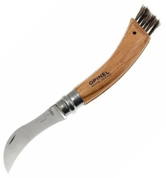 hubársky nôž Opinel No.08 SET - Opinel® VRI No8 Inox Oak Mushroom set 001327