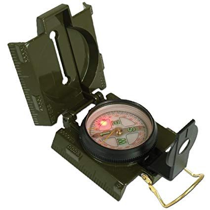 kompas s LED podsvietením MIL-TEC Ranger LED Kompass s kovovým puzdrom