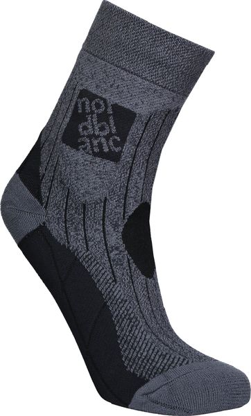 kompresné športové ponožky NORDBLANC STARCH tmavo sivé