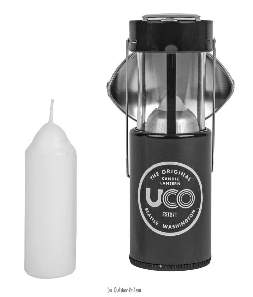 lampáš UCO Candle Lantern hliník, eloxovaný, tm.sivý
