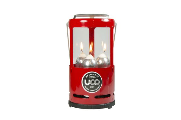 lampáš UCO Candlelier ALU červený - UCO Candlelier® Candle Lantern ALU