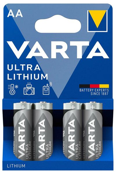 Lítiové batérie Varta Ultra Lithium AA / Mignon 4
