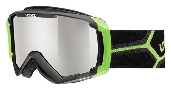 lyžiarské okuliare UVEX APACHE II čierno-zelené