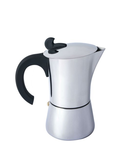 Moka kávovar (koťogo) - varič espreso BasicNature Espresso Maker Stainless steel pre 4 šálky