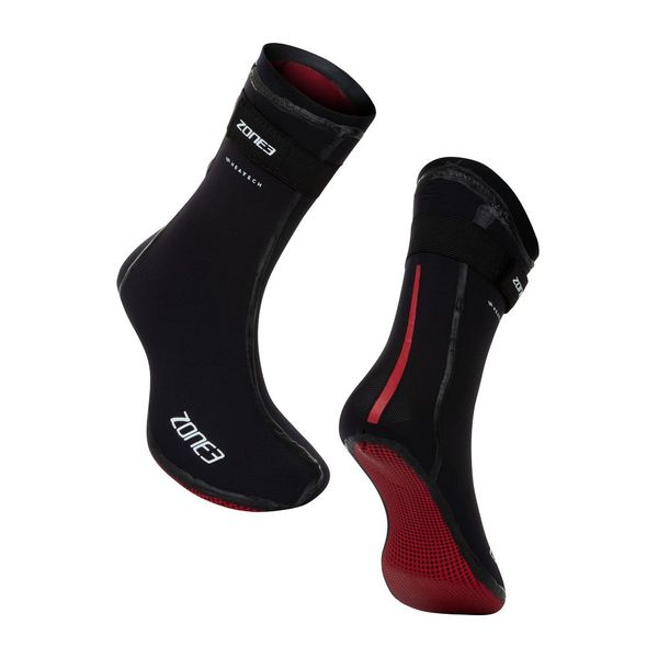 Neoprenové ponožky Zone3 Neoprene Heat-Tech Socks black-red