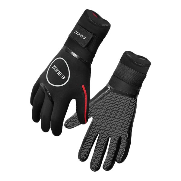 Neoprenové rukavice Zone3 Neoprene Heat-Tech Gloves black-red