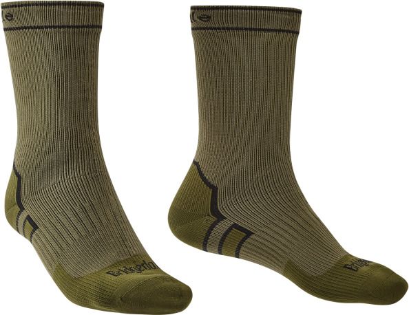 nepremokavé ponožky Bridgedale Storm Sock MidWeight Boot khaki