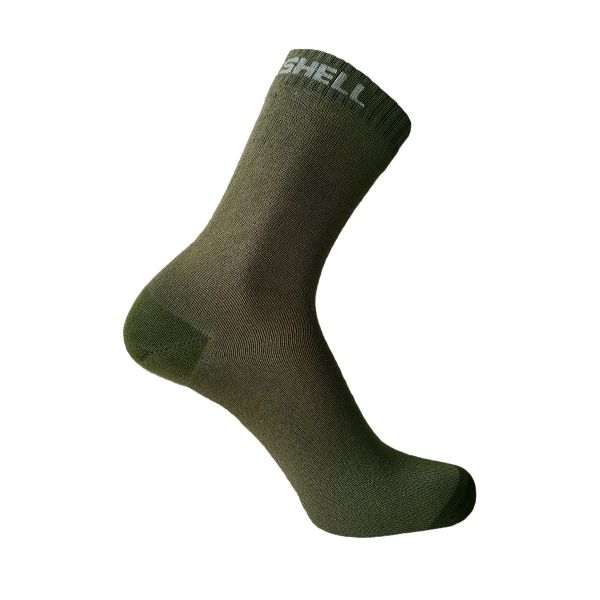 nepremokavé ponožky DEXSHELL Ultra Thin Crew Socks olive green