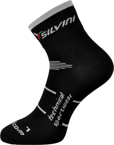 nižšie ponožky z funkčného materiálu SILVINI ORATO UA445 black