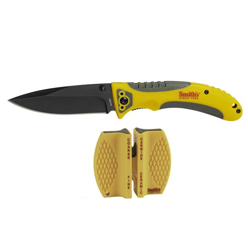nôž a brúska na nože Smith's Trail Breaker CCKS Combo Knife (4/16) + 2-Step knife sharpener Counter Merchandiser w/ 24 CCKS - 2-krokový brúsič nožov