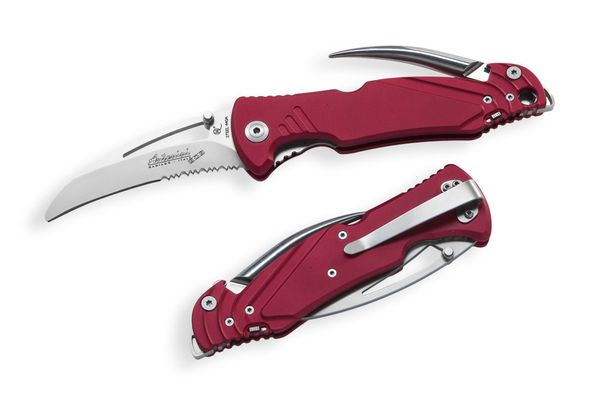 nôž Antonini NAUTA Rescue Knife Curved Combo Blade Red