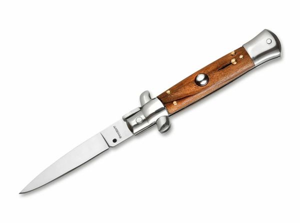 nôž Böker Magnum Sicilian Needle 01MB279 olive wood - vyskakovací nôž 8.2 cm