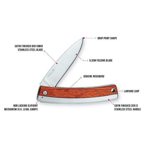 nôž TRUE UTILITY Classic Gent Knife