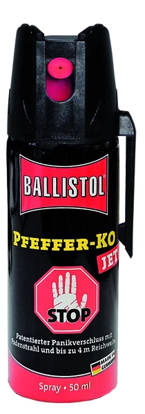 obranný sprej BALLISTOL PFEFFERSPRAY JET 50 ml - BALLISTOL JET - Caser OC KO JET 50ml - kaser