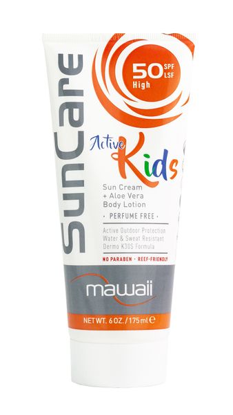 opaľovací krém pre deti - telové mlieko Mawaii SunCare 175 ml SPF 50 Active Kids