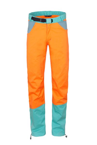 pánske lezecké nohavice MILO JULIAN Pants orange/tyrkys