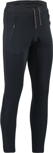 Pánske priedušné športové nohavice s membránou na prednej strane SILVINI Corsano MP1716 black-cloud