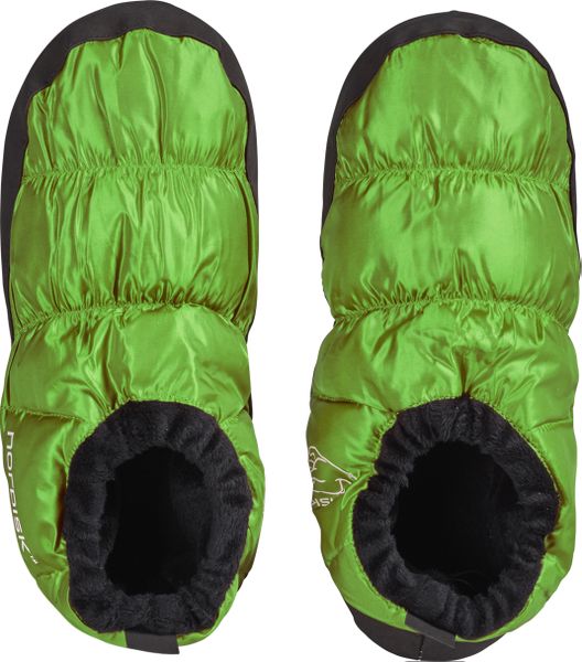 páperové papuče NORDISK MOS zelené